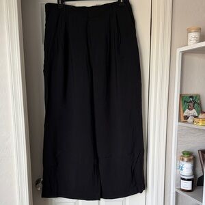a new day Black Wide-Leg Trousers